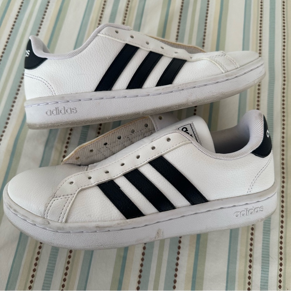 COPY - Adidas Grand Court Womens Shoes Size 5.5 White Black Cloadfoam Sneakers
